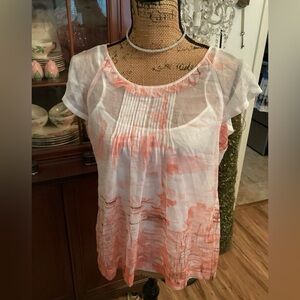 Banana Republic Sm sheer silk blouse